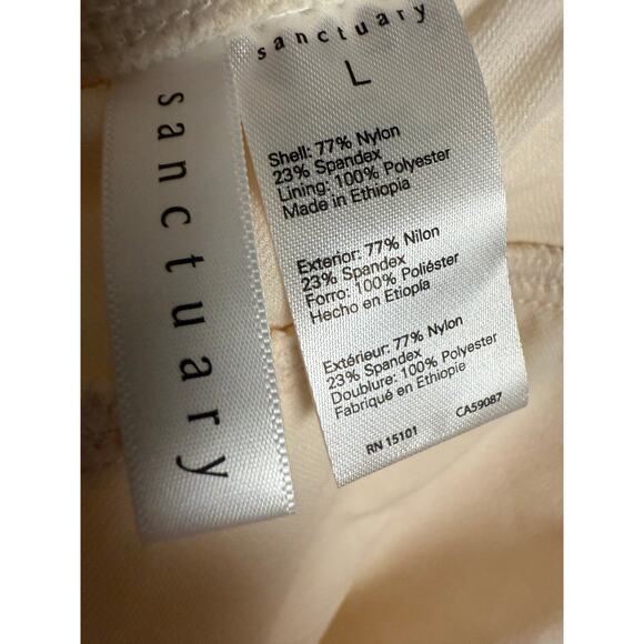 Sanctuary Cream Ribbed Two Piece Underwire Bikini Set Size Large - Picture 14 of 14